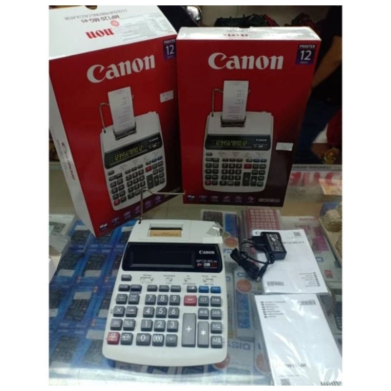 

Calculator Kalkulator Kasir 12Digit CANON MP 120MG ORIGINAL +Kertas 1Pack