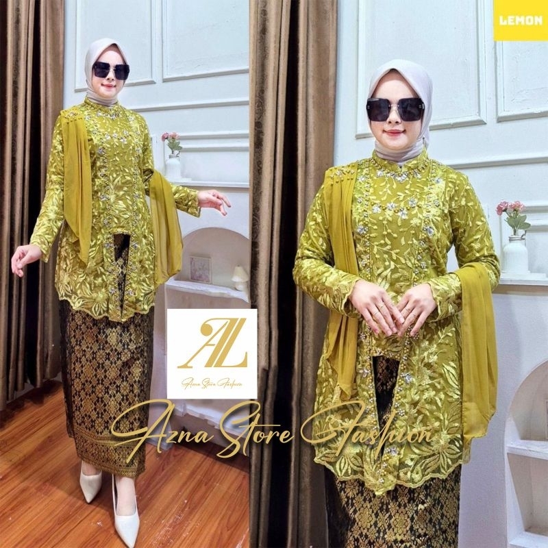 KutuBaru Hijab Slendang | Azna Store Set Kebaya | Kutu Baru Hijab Modern | Set Tunik Kebaya | Baju p