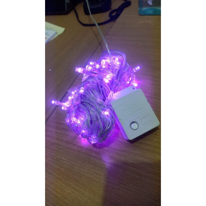 Lampu Led hiasan SIVITECH seri 100 Led Warna Ungu.