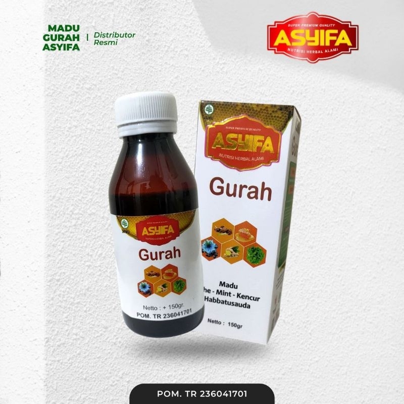 ASYIFA Obat Batuk SIRUP MADU GURAH solusi Sinus, Batuk berdahak, Sesak Asma