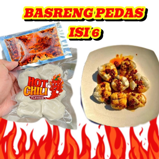 

Basreng pedas isi 6 basreng mentah gratis chili oil dan bumbu asin viral