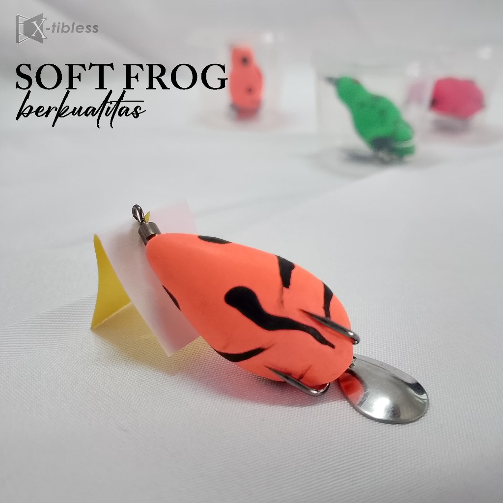 Soft frog umpan pancing casting berkualitas