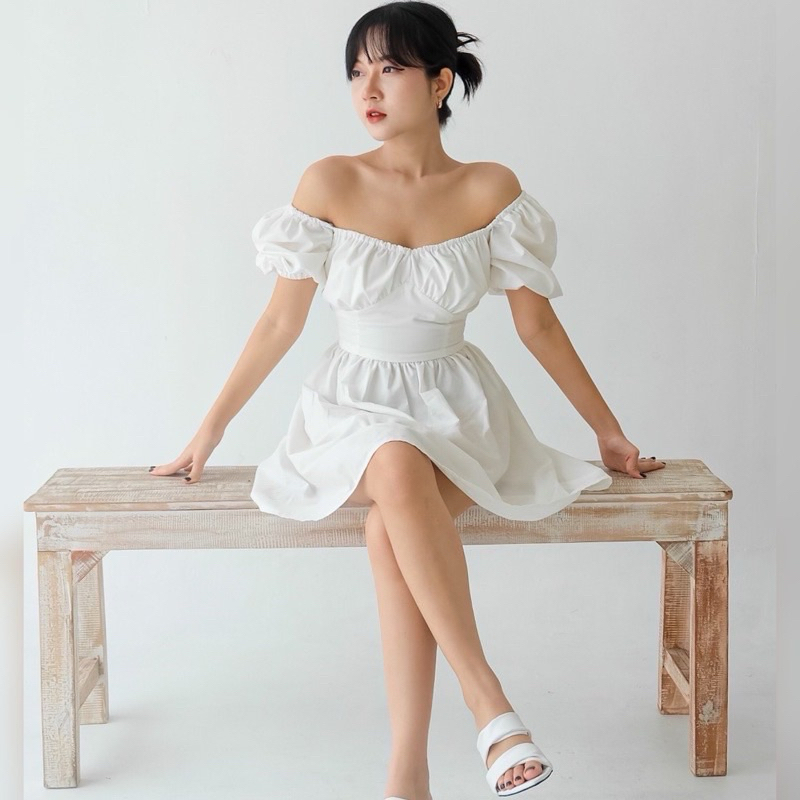 PRELOVED DRESS WHITE