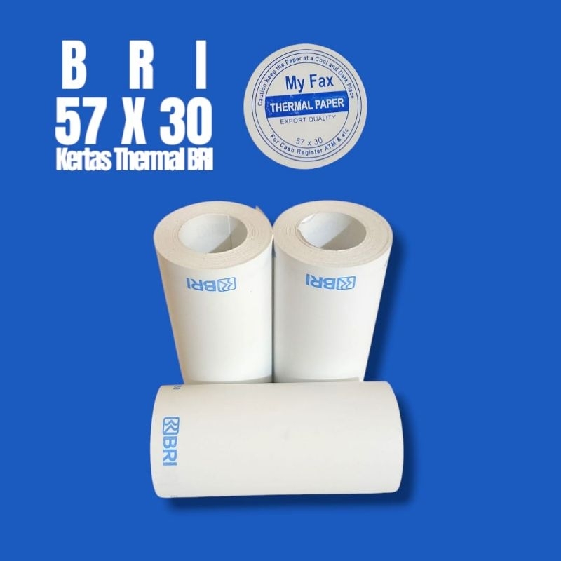 

Promo kertas thermal BRI murah 58x30mm 40 roll 1kg