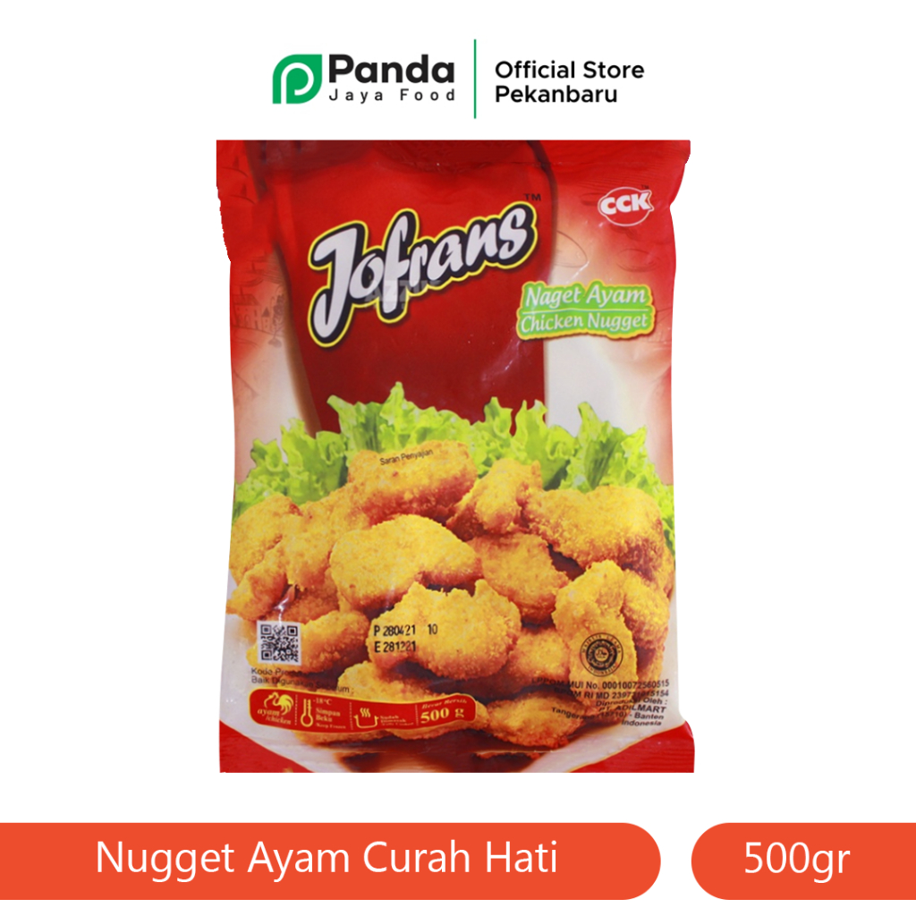 

Jofrans Nugget Ayam Curah Hati 500 Gram