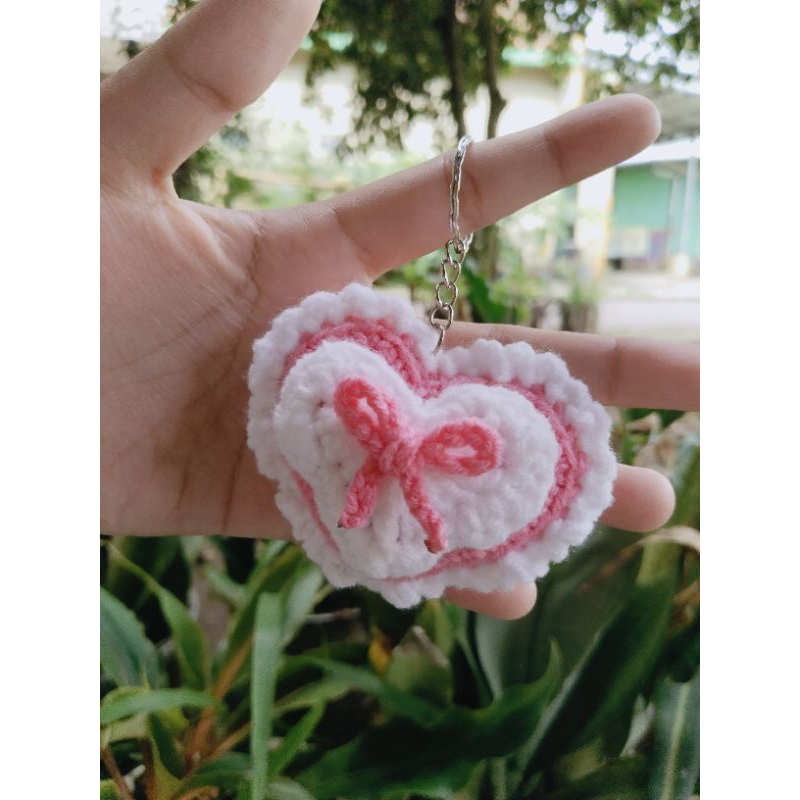 (gantungan kunci lucu) keychain heart//gantungan kunci berbentuk hati//gantungan kunci murah//gantun