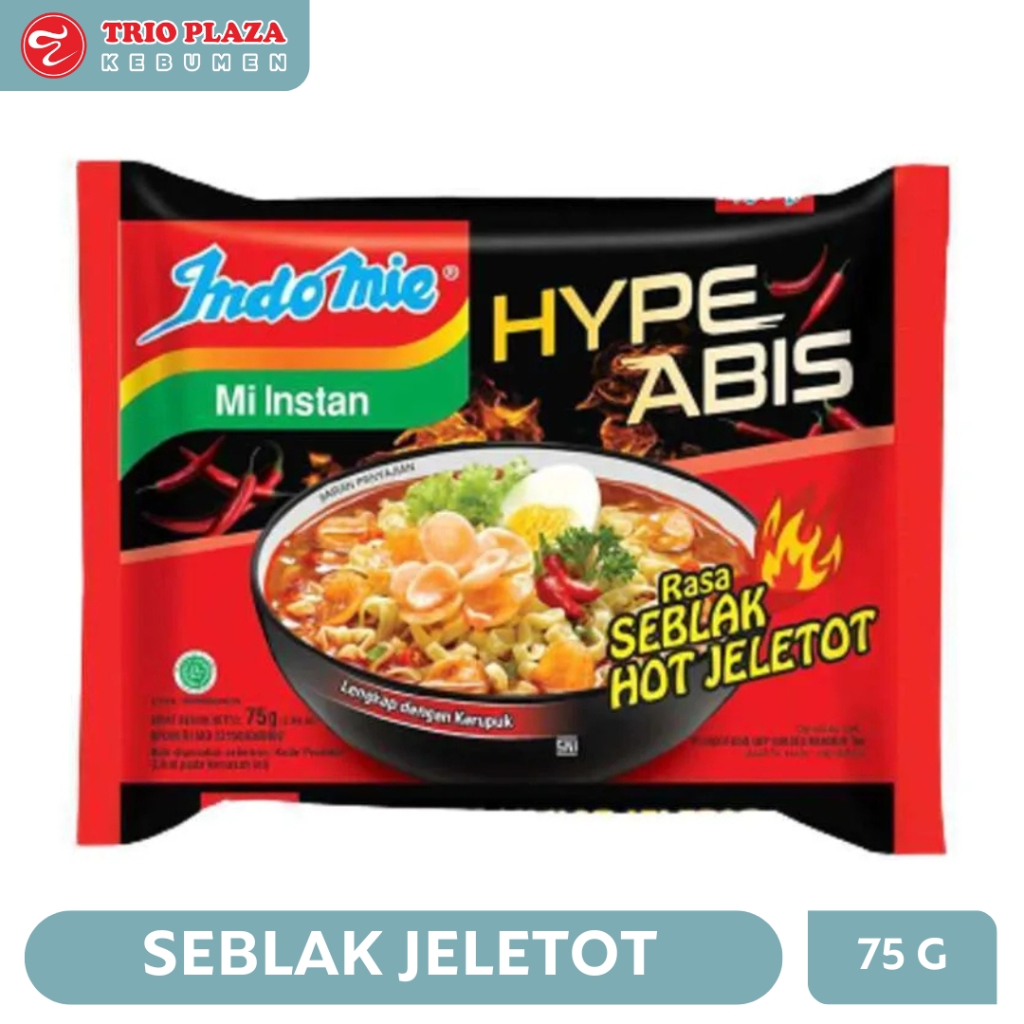 

INDOMIE KUAH SEBLAK HOT JELETOT 75G