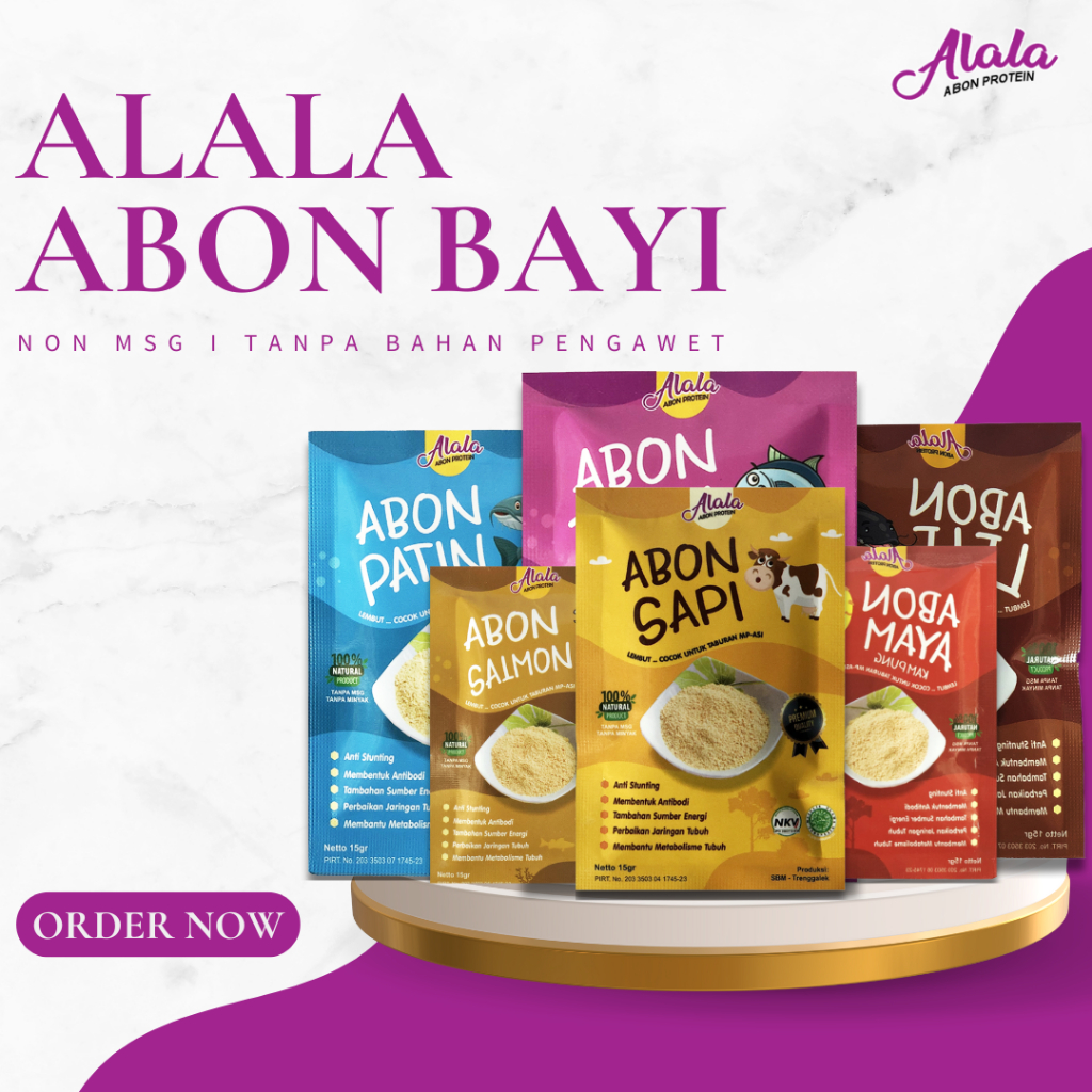 

Abon MPASI Booster BB Bayi Protein Tinggi alala abon bayi untuk Bayi 8 Bulan