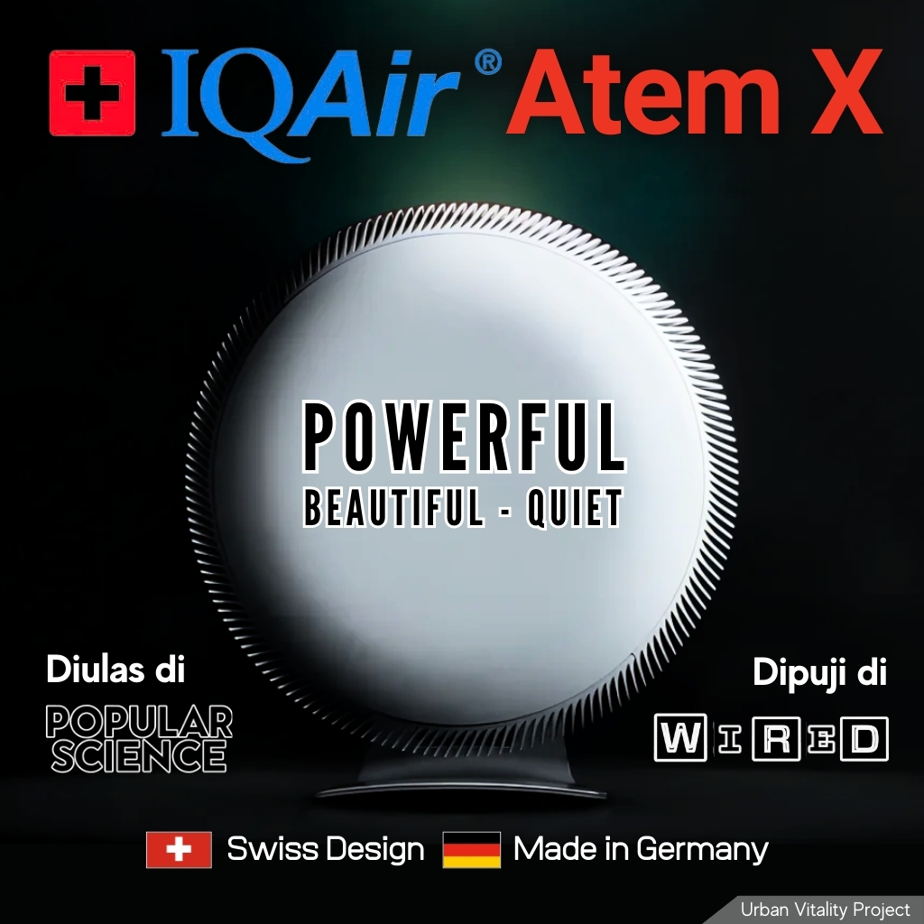Air Purifier IQAir Atem X Made in Swiss and German
