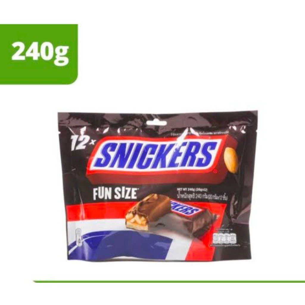 

Cokelat [READYSTOCK EXP 2026] Snickers Funsize Chocolate (12+2 Pcs) 240g | Jastip Malaysia Singapore Trusted Snack