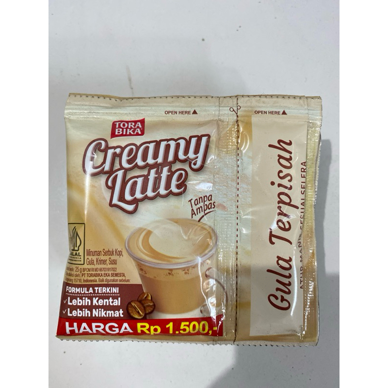 

‼️PROMO, CEK DESKRIPSI‼️ TORABIKA Creamy Latte 25g Tora Bika Kopi sachet Kopi Instant