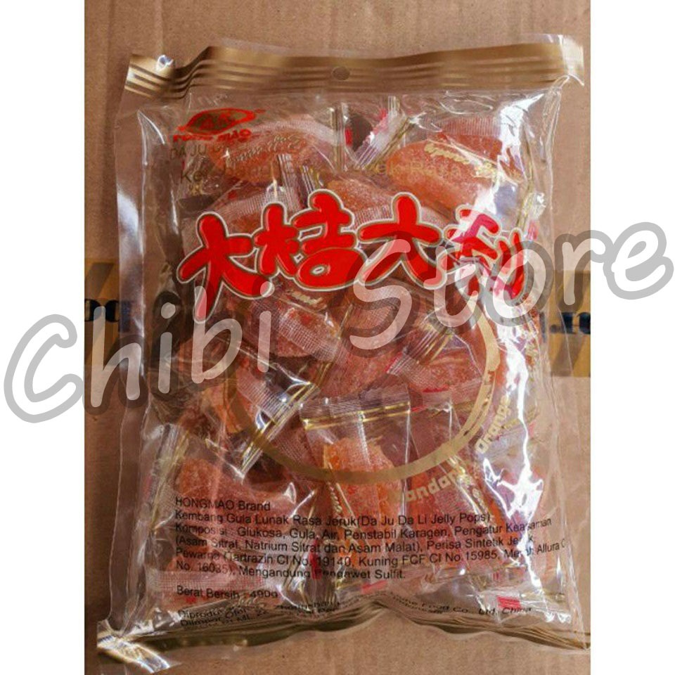 

HongMao Permen Manisan Jelly Jeruk - Hong Mao DaJiDaLi Permen Jeli Rasa Jeruk (Mandarin Orange Jelly Candy) - Hong Mao Kembang Gula Lunak Rasa Jeruk - Manisan Orange Jelly 490g 鸿茂 大吉大利 软糖