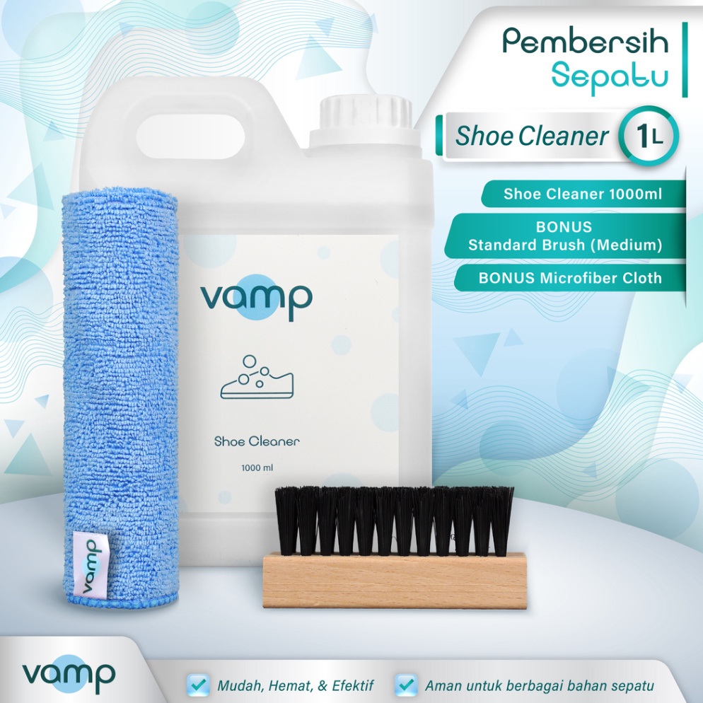 KODE Y38V Vamp Shoe Cleaner 1 Liter  Pembersih Sepatu Cairan Sabun Cuci Sneakers