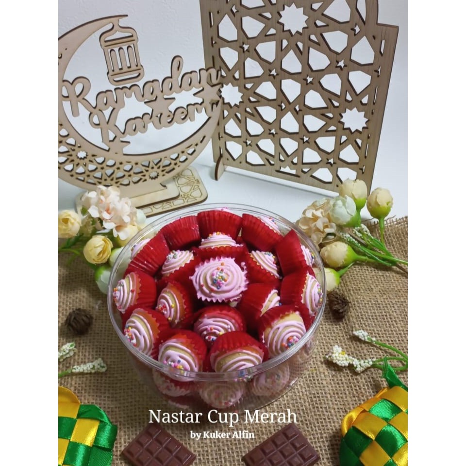 

Kue Kering Nastar Cup Merah Homemade Manis & Gurih Bikin Nagih