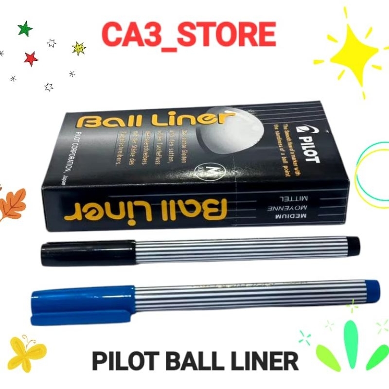 

Pen Ballliner/ Pilot Ballliner/ Pen untuk tanda tangan/ Ballliner M (0,8mm)