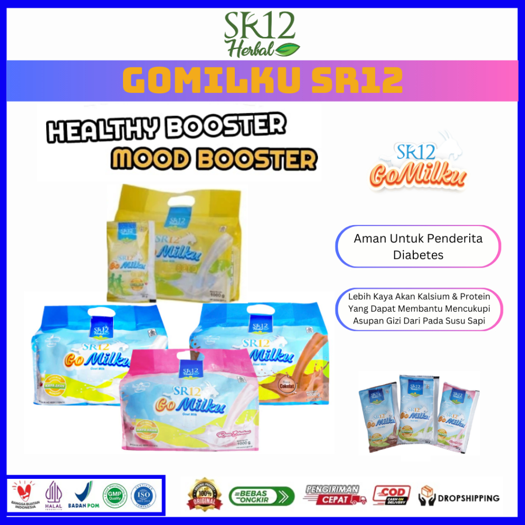 

Gomilku kemasan sachet SR12 sachet isi 25gram 1 pack isi 40 saset