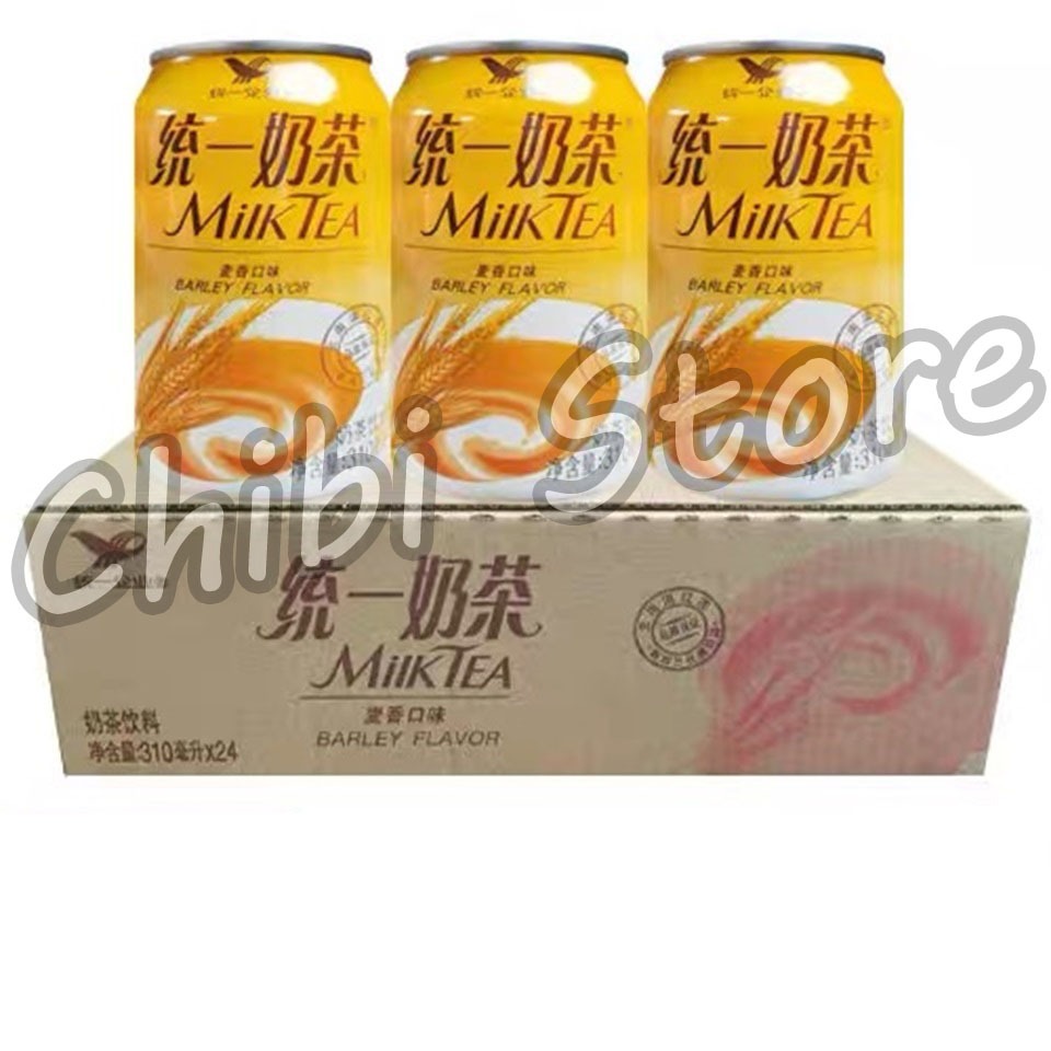 

[PER DUS] TongYiNaiCha Milk Tea Wheat Flavour - Uni President Teh Susu Rasa Barley Kemasan Kaleng - Unif Milk Tea Barley Flavor Drink 310ml