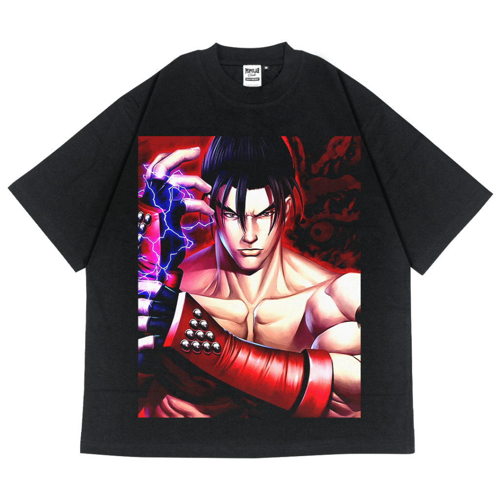 Tekken Oversized Vintage T-Shirt – Black