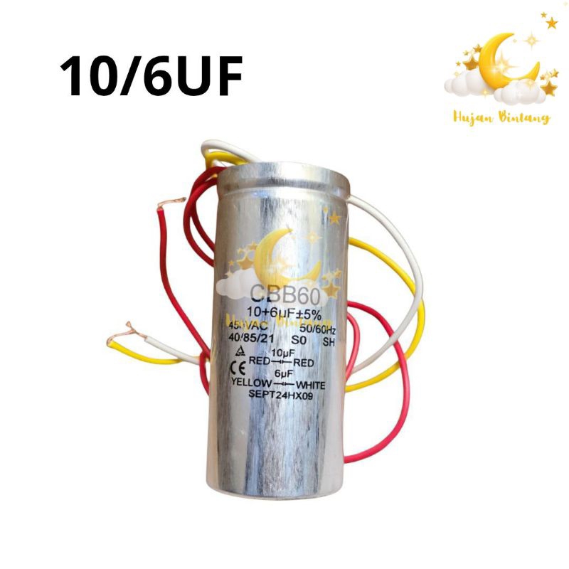 Kapasitor Mesin Cuci 2 Tabung Electrolux CBB60 10/6uf Stainless 7kg 8kg 9kg 10kg 11kg 12kg 13kg 14kg