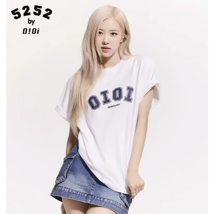 5252 by OiOi ROSE T-shirt Cotton Round Neck OIOI2514