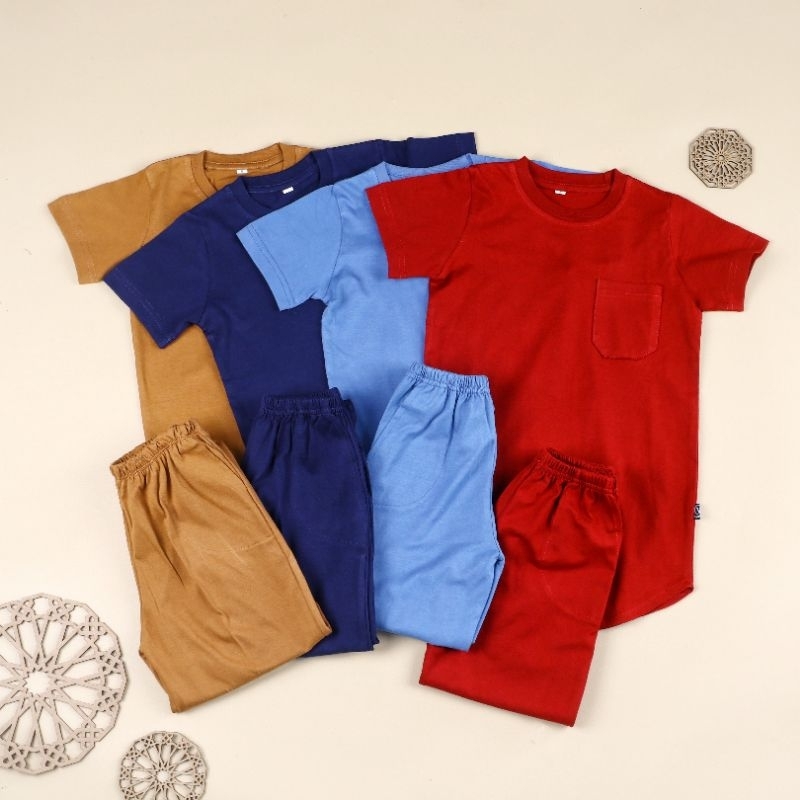 SET KURTA ANAK 1-13tahun BAHAN KAOS COMBAD 24S SET KOKO ANAK SET KURTA ANAK SET JOGGER