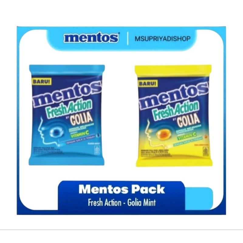 

Mentos Golia Isi 42pcs x 2,5g - Permen Mint Cemilan