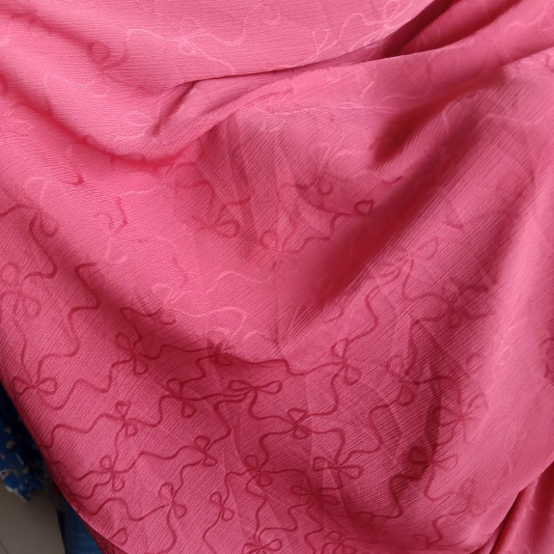 Kain Yoryu Silk Motif Embos Motif - Kain Silk Motif - Kain Cardenza Silk - Kain Silk Original - Kain