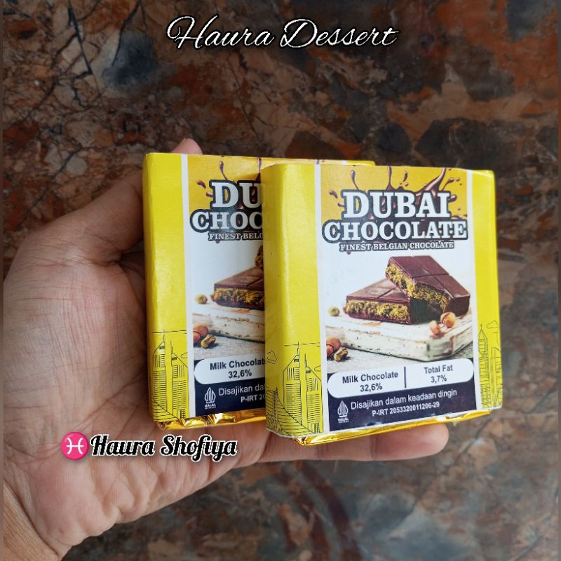 

Nycyta Home (Paket Hemat Isi 2 Pcs) Coklat Dubai Size Tanggung 130 Gr Chocolate Original Crispy