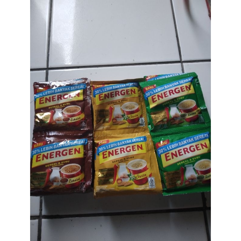 

Energen Sereal All Varian Kemasan 1 Pack isi 10 Sachet