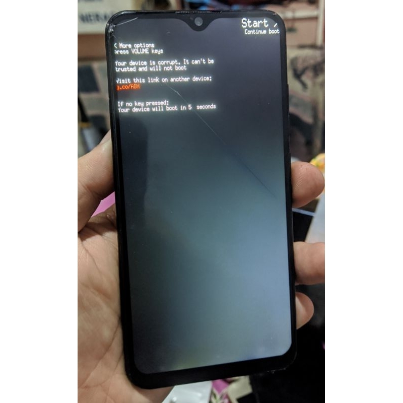 Mesin Vivo y95 Minus Continue Boot