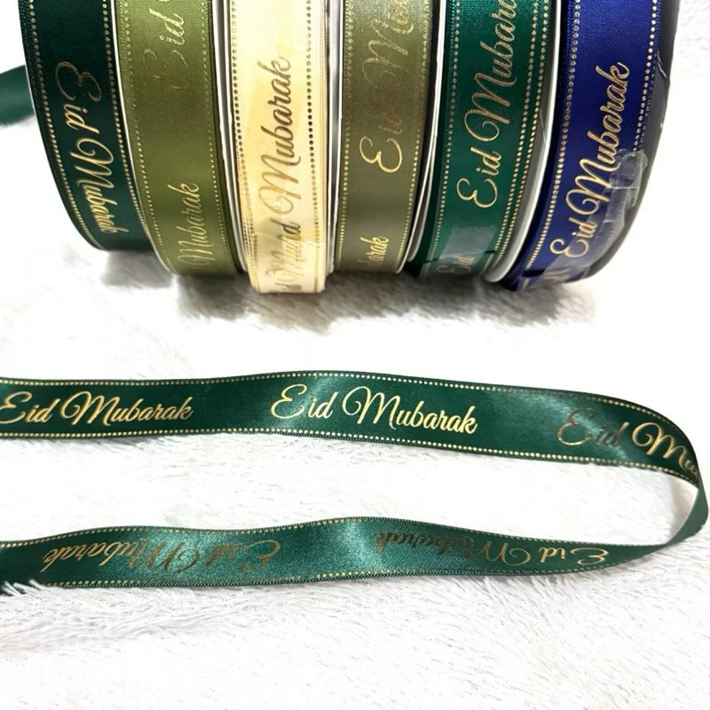 

Pita Idul Fitri Eid Mubarok 2,5cm Premium (PER 5METER)