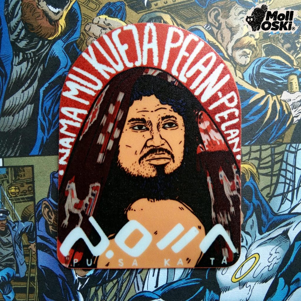 

molloski - Sticker Pusakata / Namamu kueja pelan pelan - Edisi sticker band / Sticker Musik / Sticker Lagu / Sticker Skena