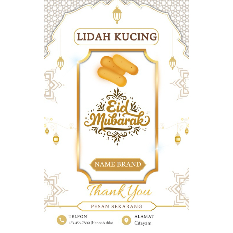 

STIKER LIDAH KUCING CUSTOM NAMA 6x9.5CM ISI 20BIJI