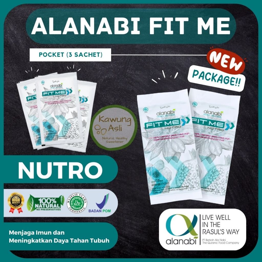 

Alanabi Fit Me Nutro Pocket Minuman Herbal Kesehatan 3 sachet