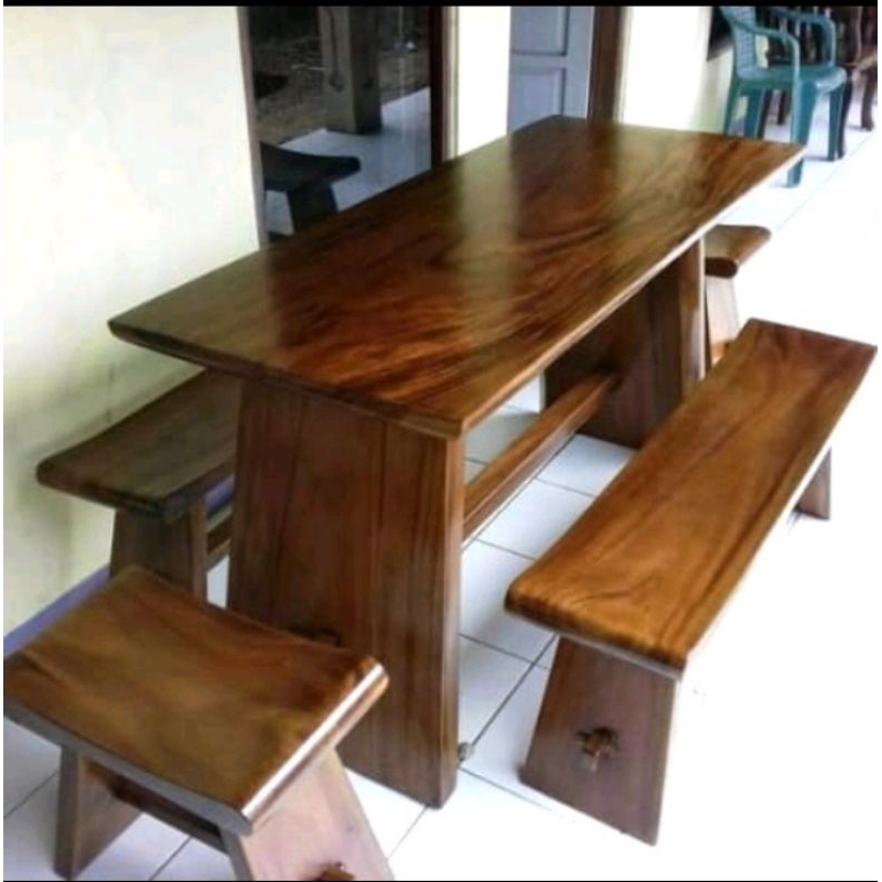 kursi trembesi panjang saja - Kursi kayu trembesi mebel jepara