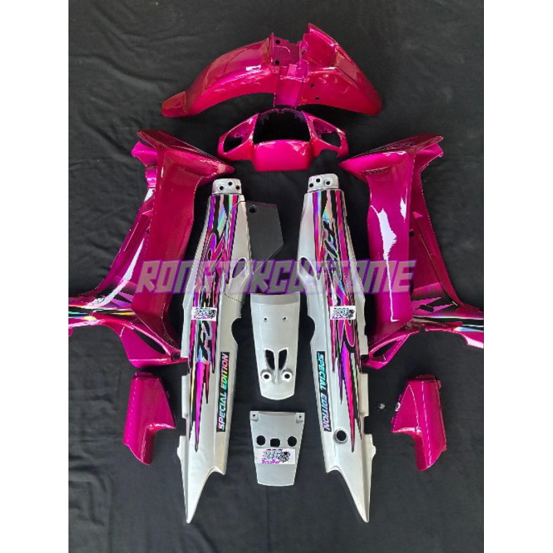 full set bodi halus fiz r f1zr fizr custom special edition silver pink magentha cover body fiz r se 