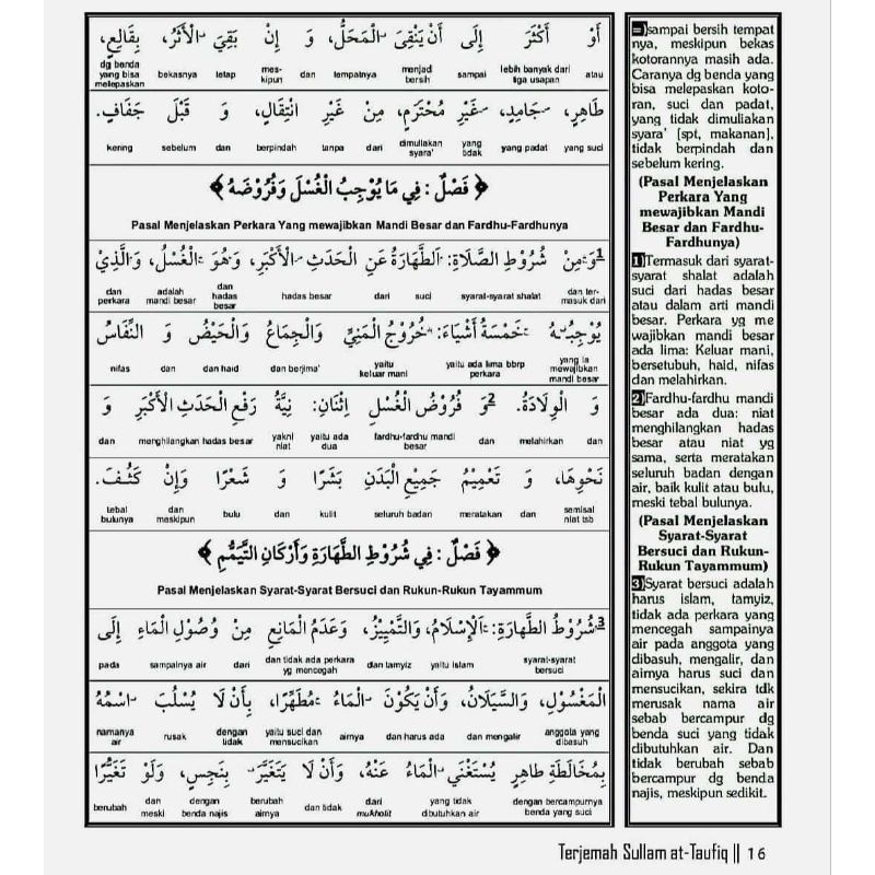 ORIGINAL terjemah Perkata Safinah An najah/Safinatun Najah perkata