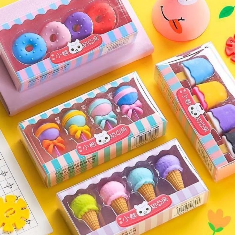 

Penghapus Cute Model Ice Cream Donat Lollipop