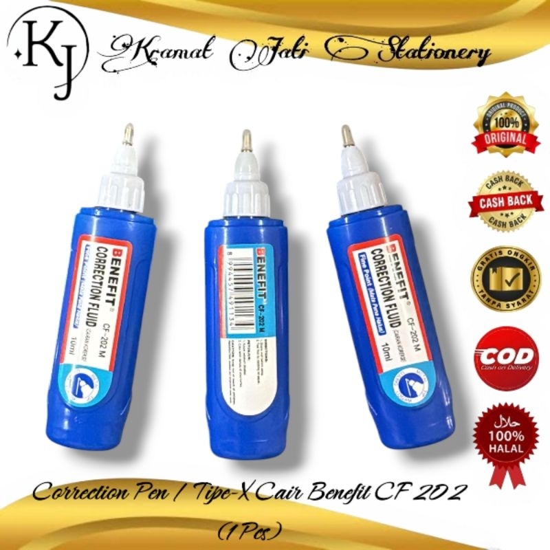 

Correction Pen/Tipe-X Cair Benefit CF-202M (1 Pcs)
