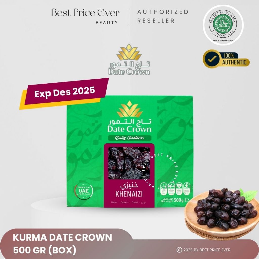 

[Exp Des 2025] Kurma Date Crown Khenaizi - 500gr ( BOX )