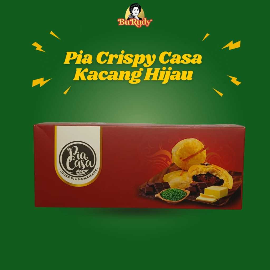 

Pia Crispy Casa Kacang Hijau Rasa Coklat