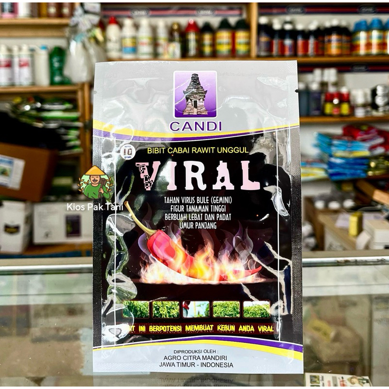 Benih Cabe Rawit Viral 10gr Cap Candi