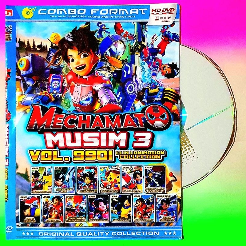 KASET DVD MECHAMATO BOBOIBOY LENGKAP PAKAI BOX