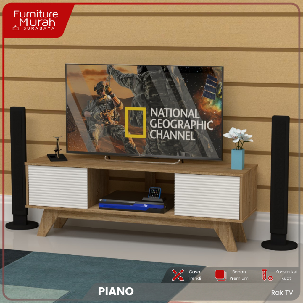 Furniture Murah Surabaya - Rak TV Minimalis Piano Series Rak TV Kokoh Tahan Lama Rak TV Modern Rak T