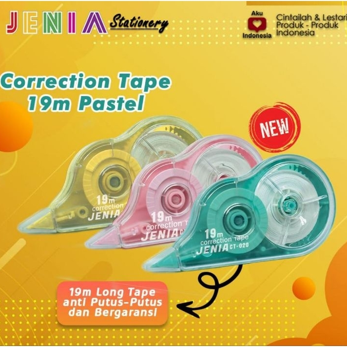 

(12 Set) Tipex Roll Jenia CT-014 5,5M