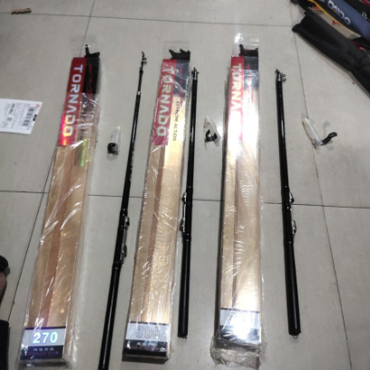 Joran Udang Tornado Egi Telescopic Pilihan 360 cm Carbon Ringan Cincin Kecil - 360cm