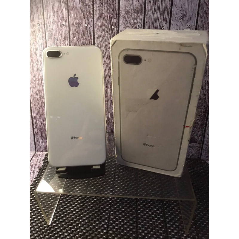 [BACA DESKRIPSI] SECOND FULLSET Iphone 8+ Plus 256gb Silver Inter
