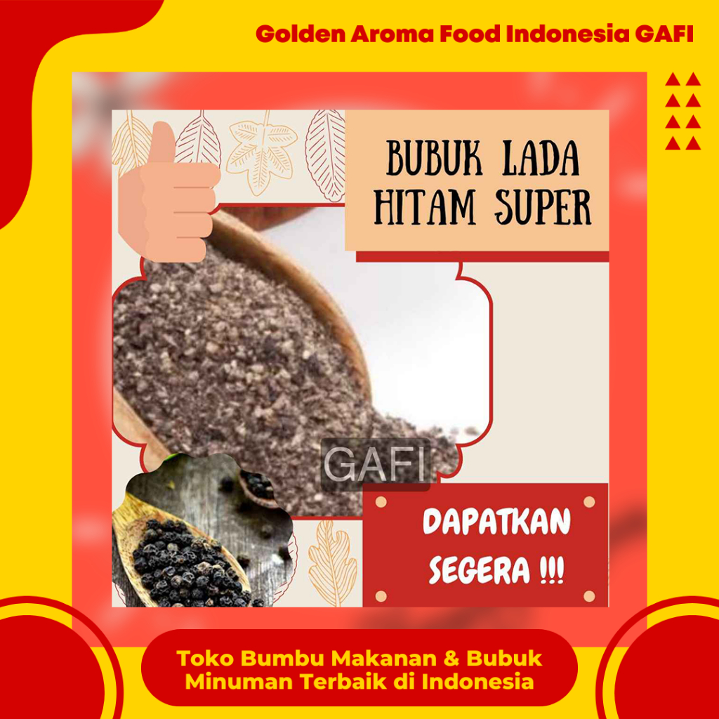 

Bubuk Lada Hitam Super 1 Kg Black Pepper Powder Serbuk Lada Hitam Bubuk Asli 1Kg Murah Golden Aroma