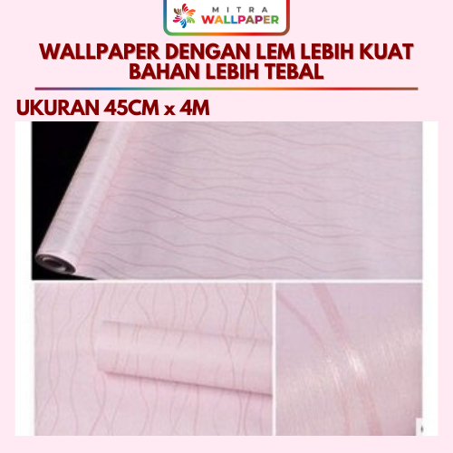 Wallpaper Dinding Kamar Tidur Anak Pink Wallpaper Dinding Ruang Tamu Minimalis Elegan Pink Garis