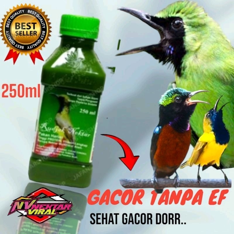 Rudjak nektar | rujak nektar 250ml nektar pakan harian kolibri ninja sogon makanan burung khusus bur